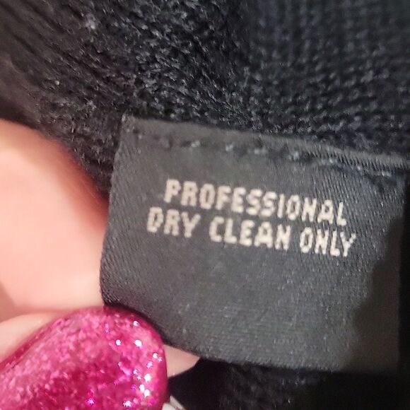 Kenneth Cole Men's Black Quarter Zip Sweater. Merino Wool Blend XL - Picture 5 of 5